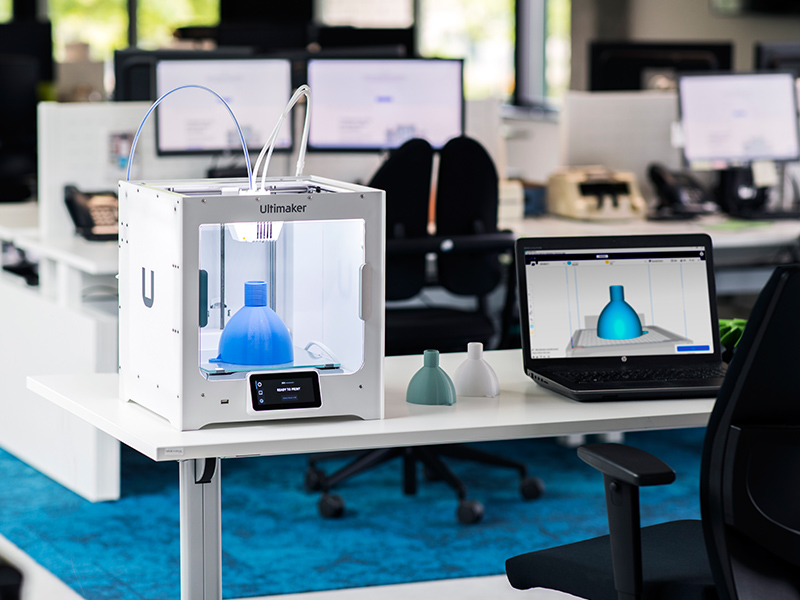 Ultimaker S3 3d printer in office