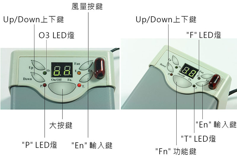 XeTIN XT-1000 Ozone Sterilizer control panel