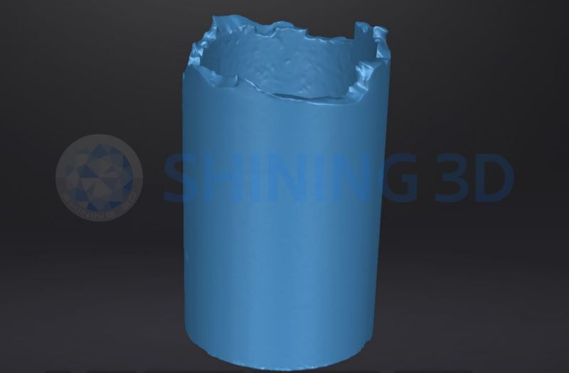 管道斷裂的 3D 數據 管道斷裂的 3D 數據