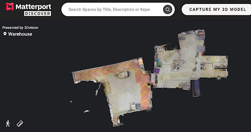 真實(shí)倉(cāng)庫(kù)模型範(fàn)例 - 鳥(niǎo)瞰平面圖 真實(shí)倉(cāng)庫(kù)模型範(fàn)例 - 鳥(niǎo)瞰平面圖