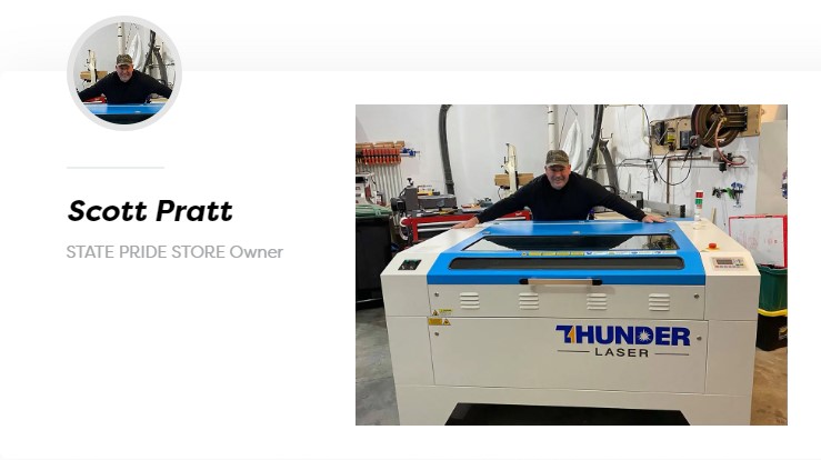 Thunder Laser 顧客評語 - Scott Pratt Thunder Laser 顧客評語 - Scott Pratt