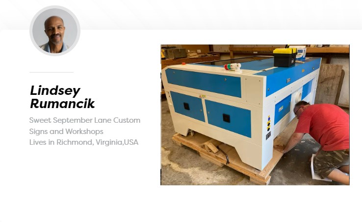 Thunder Laser 顧客評語 - Lindsey Rumancik Thunder Laser 顧客評語 - Lindsey Rumancik