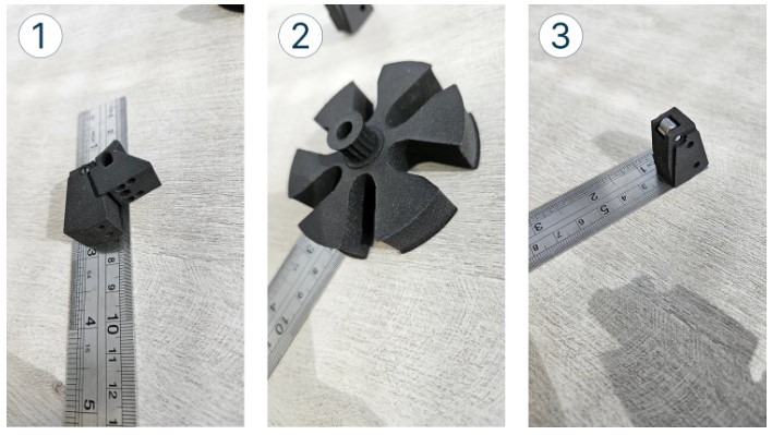 使用 Sinterit LISA X 印表機列印的零件