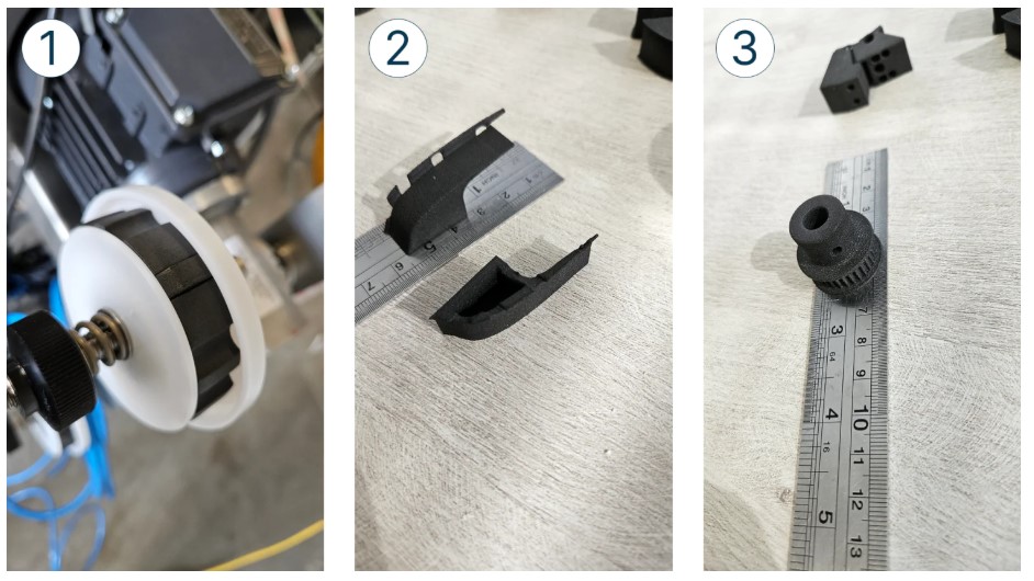 使用 Sinterit LISA X 印表機列印的零件