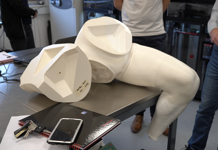 Vorteq 人體模型組件，可供組裝和風洞使用