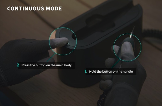 CtrlAX  Ultrasonic Cutter continuous mode instruction 
