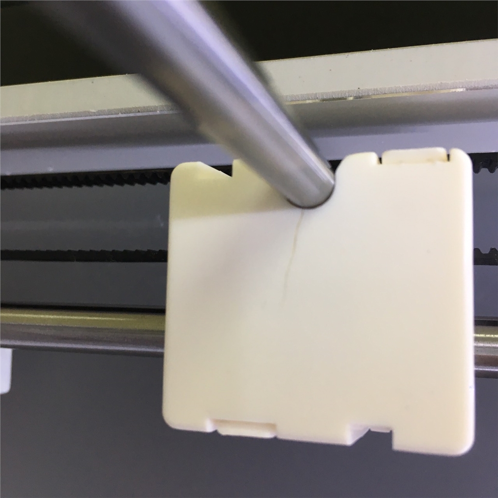 Ultimaker 滑塊 裂痕 Ultimaker 滑塊 裂痕