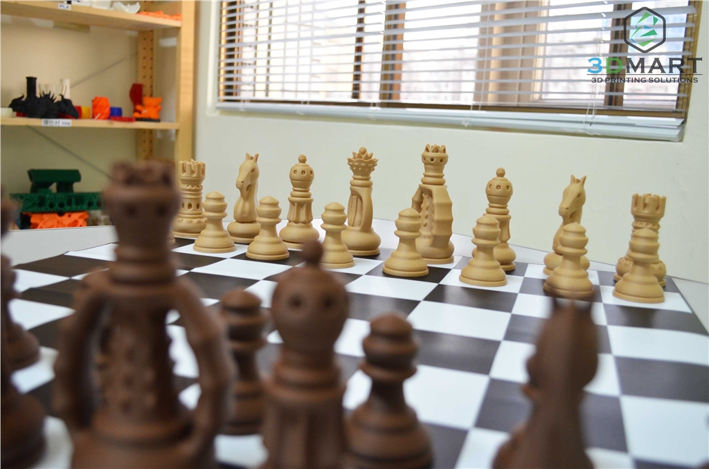 Ultimaker2+, 3D列印機, ColoprFabb, 仿木材料, 木製西洋棋