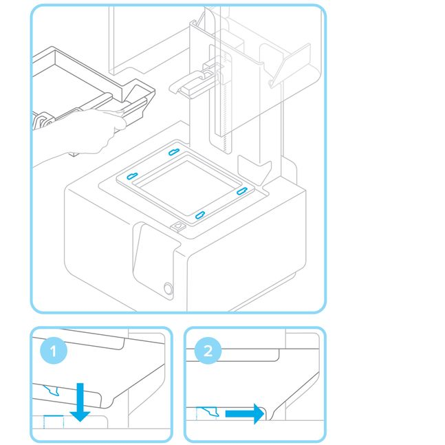 Formlabs - Form2 SLA 光固化3D列印機 3DMART 安裝樹脂槽