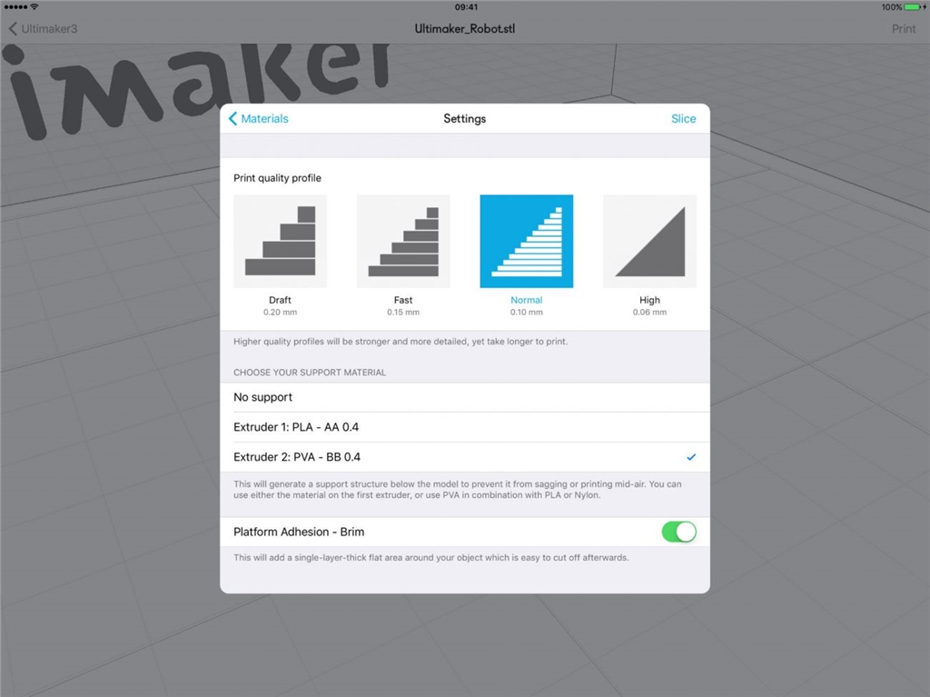 3D列印設定 3D列印設定