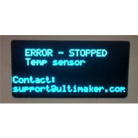 感溫線錯(cuò)誤訊息 (Error-stopped Temp Sensor) 感溫線錯(cuò)誤訊息 (Error-stopped Temp Sensor)