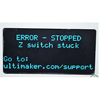3DMart - Ultimaker Error - Z switch stuck 3DMart - Ultimaker Error - Z switch stuck