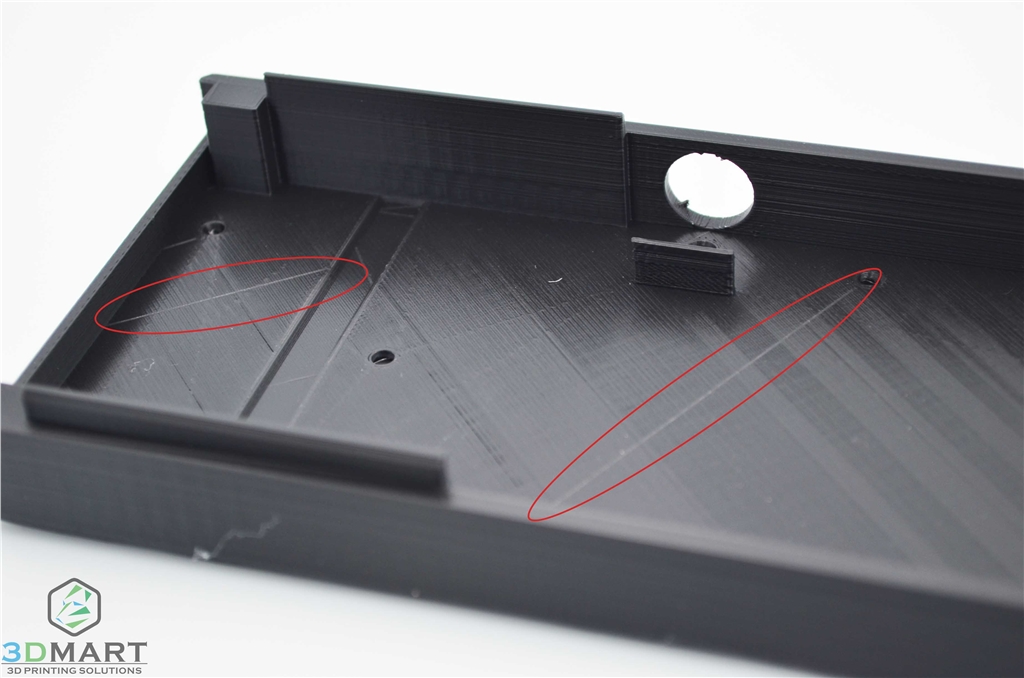 Scratches on the surface of 3d printed part Scratches on the surface of 3d printed part