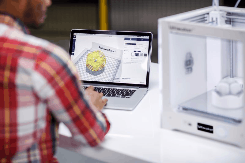 3DMART ,ultimaker 3 3D列印機 AA、BB 雙噴頭 水溶性支撐 動圖