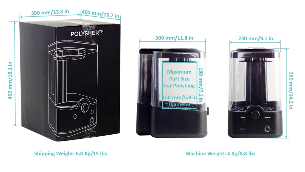 Polymaker Polysher Size