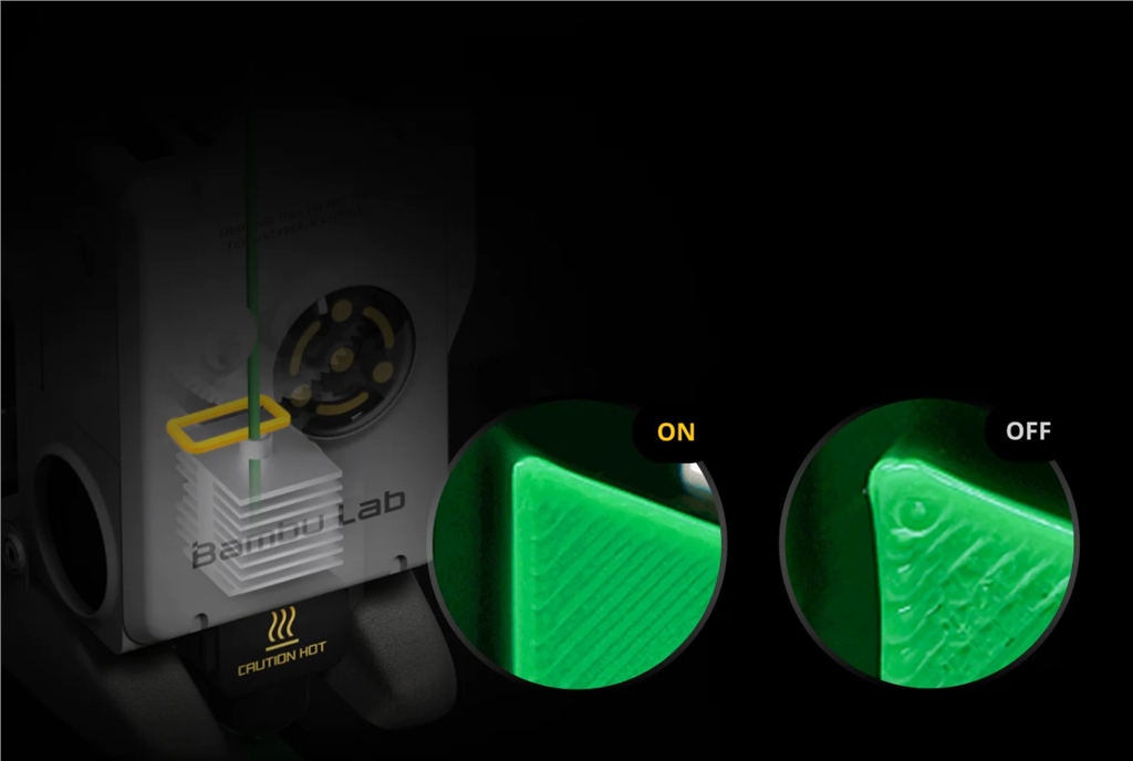 拓竹Bambu Lab A1 Mini 3D列印機有主動流量補償