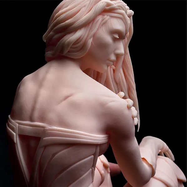 Phrozen湖水粉肌 4K 樹脂3D列印成品