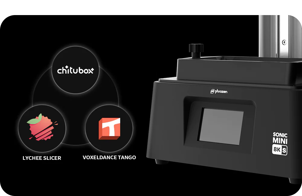 Phrozen Sonic Mini 8K S LCD光固化3D列印機 - 全新開發的PRZ.切片格式