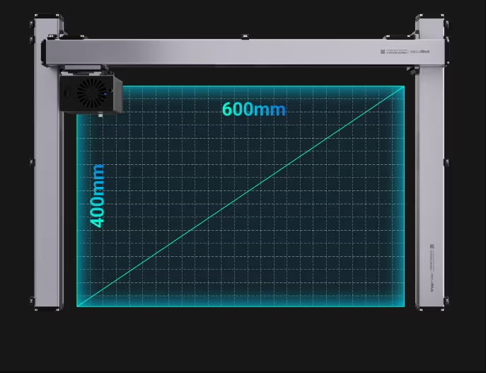 Snapmaker ray 有400mm x 600mm 的大工作區域