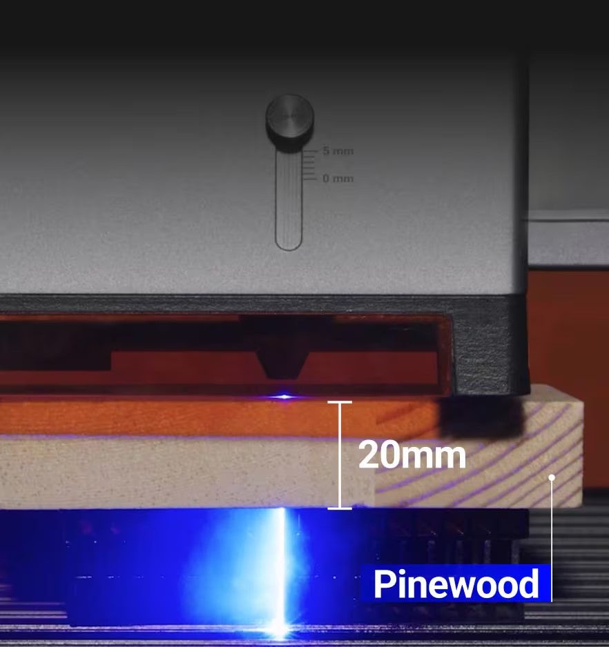 Snapmaker ray 有強大的切割能力
