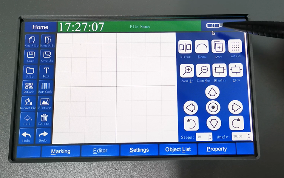 MINI手持式雷射打標機(可充電)系列 - 智能觸控板