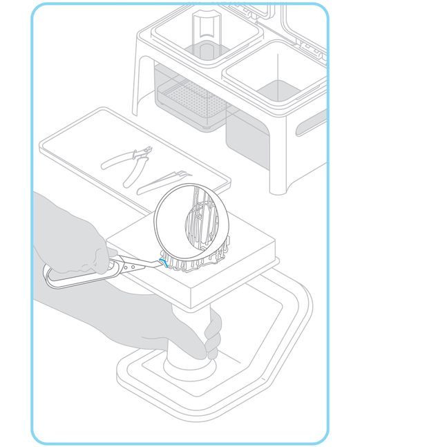 Formlabs - Form2 SLA 光固化3D列印機 3DMART 移除物件