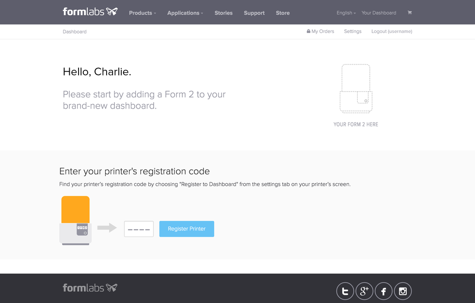 Formlabs - Form2 SLA 光固化3D列印機 3DMART 輸入註冊碼