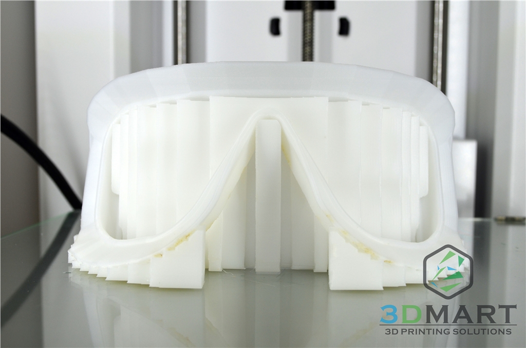 Ultimaker 3D印表機 3D列印 Ski goggles 滑雪鏡 支撐
