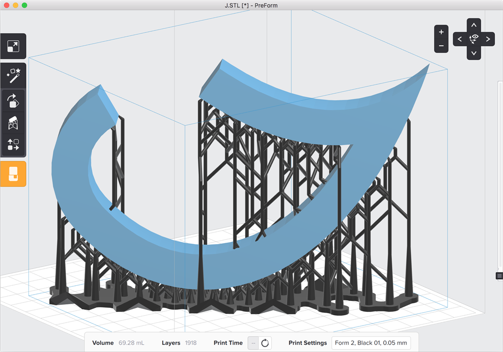 formlabs form2 preform切片軟體教學 支撐結構 內部支撐