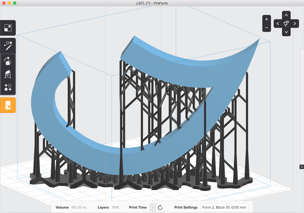 formlabs form2 preform切片軟體教學 完整支撐結構 