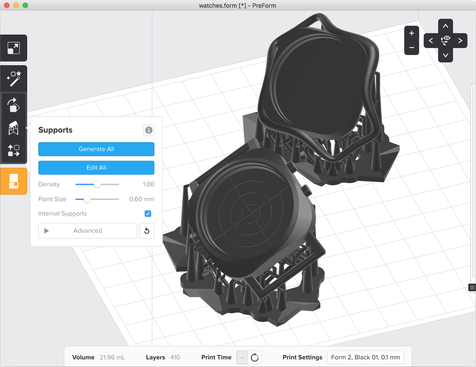 formlabs form2 preform切片軟體教學 支撐結構 全部生成