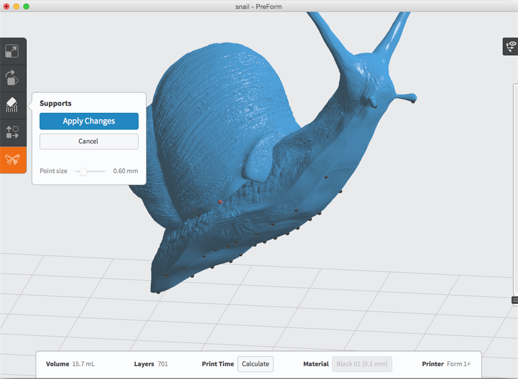formlabs form2 preform切片軟體教學 進階支撐設定 手動去除支撐